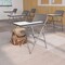Emma and Oliver Premium Steel Folding Chair with Left Handed Tablet Arm - Event Chair